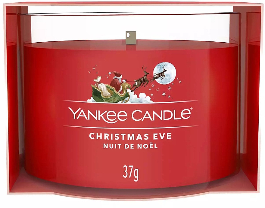 Mini świeczka zapachowa w szkle - Yankee Candle Christmas Eve Filled Votive — Zdjęcie N1