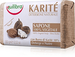 Mydło w kostce do ciała Karite - Equilibra Karite Line Natural Soap — Zdjęcie N1