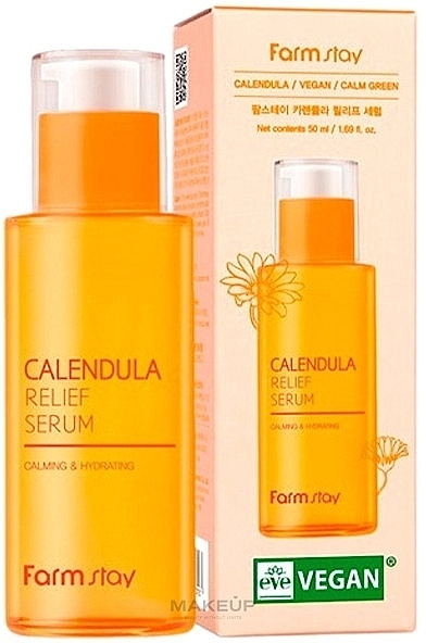 Serum do twarzy z ekstraktem z nagietka - FarmStay Calendula Relief Serum — Zdjęcie N1