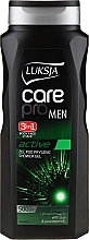 Kup Żel pod prysznic z aloesem i prowitaminą B5 dla mężczyzn - Luksja Care Pro Men 3in1 Active Shower Gel