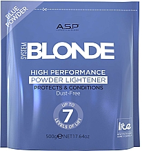 Puder do rozjaśniania włosów, niebieski - Affinage Salon Professional System Blonde High Performance Powder Blue — Zdjęcie N1