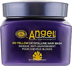 Kup Maska neutralizująca żółty pigment we włosach - Angel Professional Paris No Yellow Crystalline Hair Mask