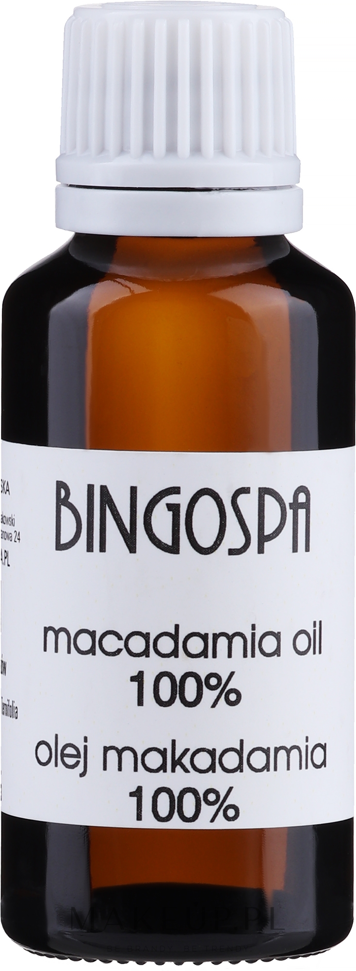 Olej makadamia 100% - BingoSpa Macadamia Oil 100% — Zdjęcie 30 ml