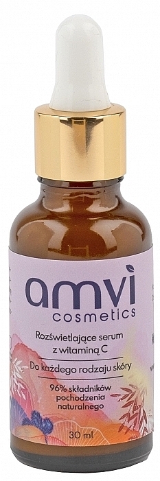 Rozświetlające serum z witaminą C - Amvi Cosmetics Face Serum  — Zdjęcie N1