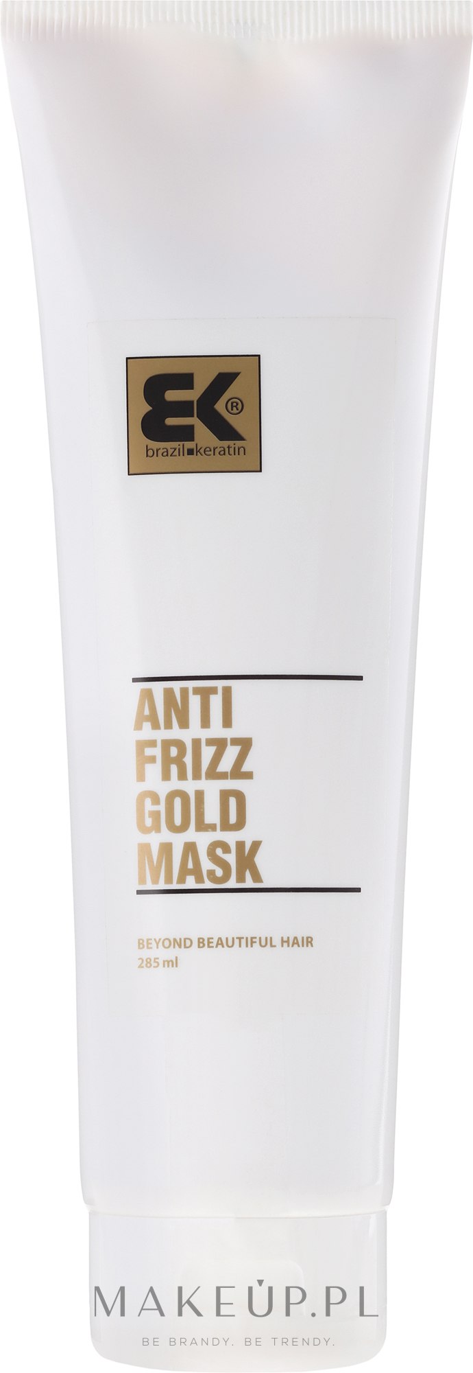 Regenerująca maska do włosów zniszczonych - Brazil Keratin Anti Frizz Gold Mask — Zdjęcie 300 ml