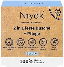 Mydło do mycia w kostce Sensitive - Niyok 2-in-1 Solid Shower Bar  — Zdjęcie N1