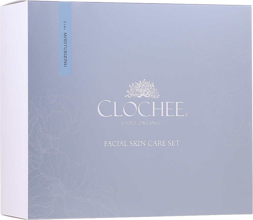 Zestaw - Clochee Facial Skin Care Moisturising Set (ser 30 ml + eye/cr 15 ml + candle) — Zdjęcie N1
