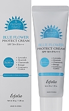 Filtr przeciwsłoneczny z ekstraktami z niebieskich ziół - Esfolio Blue Flower Protect Cream SPF 50+/PA+++ 5 Flower Extracts Complex — Zdjęcie N2