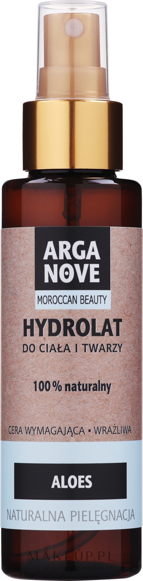 Naturalny hydrolat do twarzy i ciała Aloes - Arganove Aloe Hydrolate Spray — Zdjęcie 100 ml
