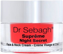 Kup Regenerujący krem na noc do twarzy i szyi - Dr Sebagh Supreme Night Secret Face & Neck Cream
