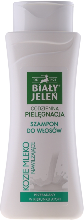 Hipoalergiczny szampon nawilżający z kozim mlekiem - Biały Jeleń — Zdjęcie N2