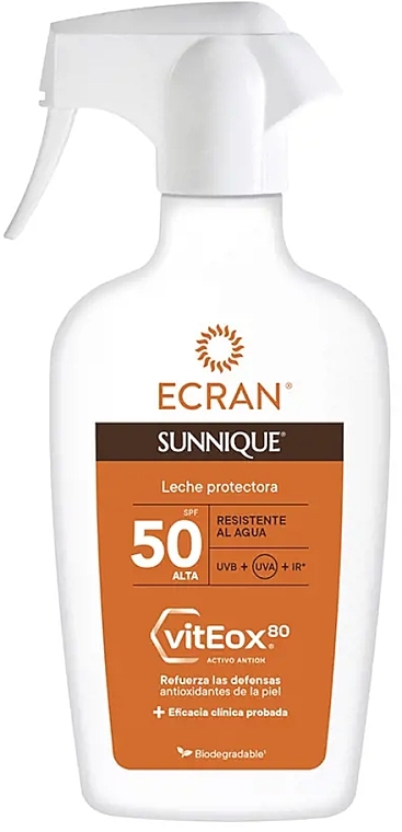 Mleczko w sprayu z filtrem przeciwsłonecznym SPF 50 - Ecran Sunnique Protective Milk SPF 50 — Zdjęcie N1