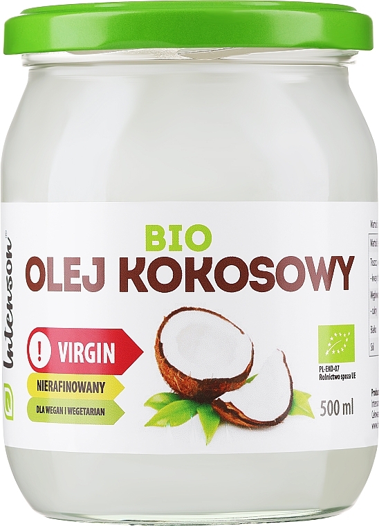 Nierafinowany olej kokosowy - Intenson Virgin Coconut Oil — Zdjęcie N3