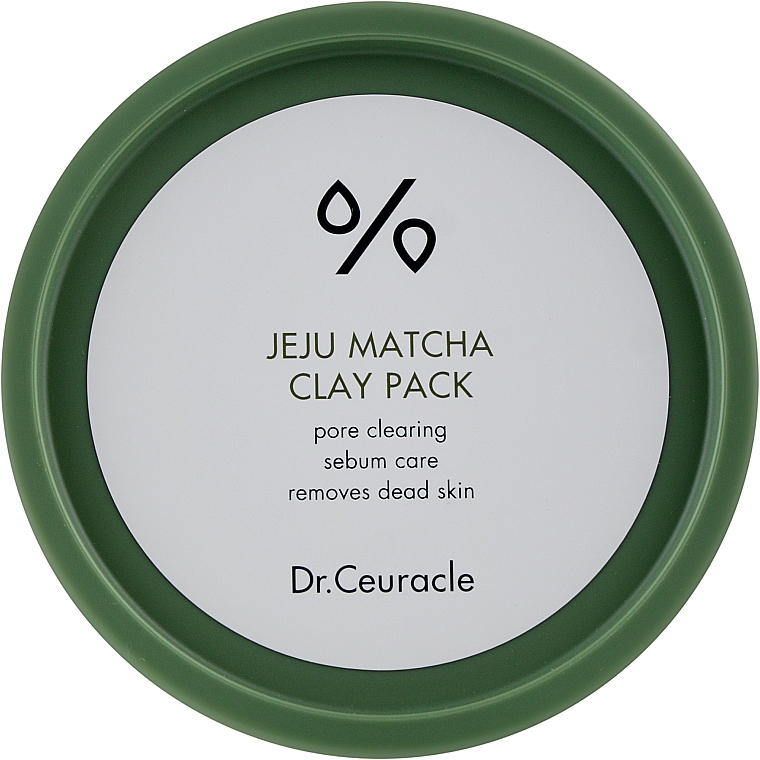 Oczyszczająca maska glinkowa z matchą do twarzy - Dr.Ceuracle Jeju Matcha Clay Pack