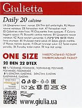Skarpetki Daily 20 Calzino, 2 pary, caramel - Giulietta — Zdjęcie N2