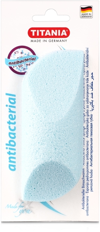 Pumeks do pedicure, niebieski - Titania Antibacterial