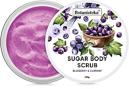 Peeling do ciała z jagód cukrowych i porzeczek - Botanioteka Sugar Body Scrub Blueberry & Currant — Zdjęcie N1