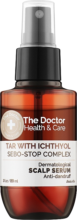 Serum do skóry głowy - The Doctor Health & Care Tar With Ichthyol + Sebo-Stop Complex Scalp Serum — Zdjęcie N1
