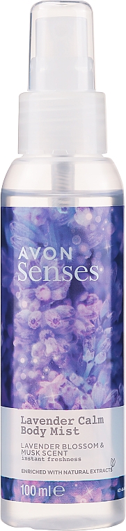 Mgiełka do ciała Lawenda i piżmo - Avon Senses Lavender Calm Body Mist — Zdjęcie N1