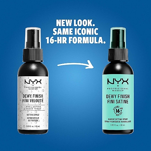 Mgiełka utrwalająca makijaż - NYX Professional Makeup Dewy Finish Long Lasting Setting Spray (miniprodukt) — Zdjęcie N3