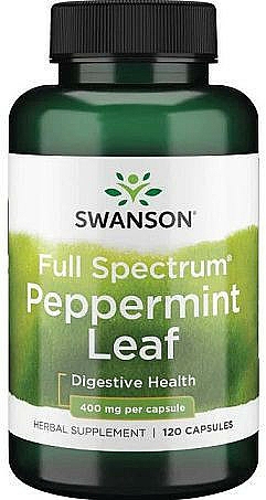 Suplement diety Minerały, 200 mcg, 120 kapsułek - Swanson Full Spectrum Peppermint Leaf  — Zdjęcie N1