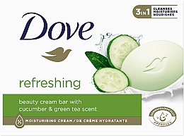 Kremowe mydło - Dove Cucumber & Green Tea Bar — Zdjęcie N1