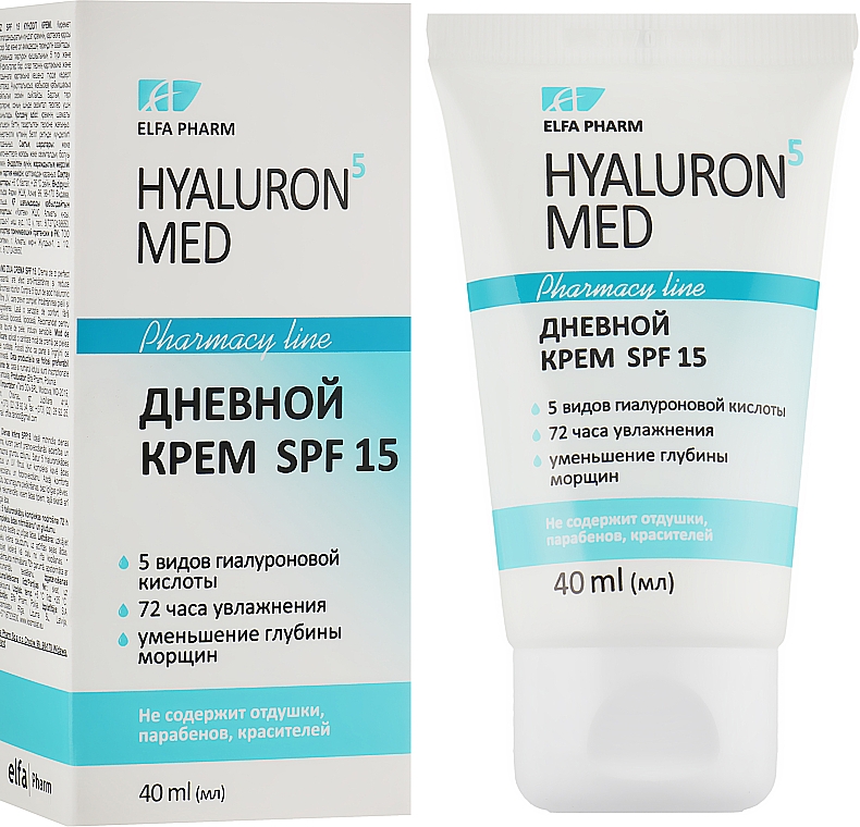 Krem do twarzy na dzień SPF 15 - Elfa Pharm Hyaluron5 Med Day Cream — Zdjęcie N1