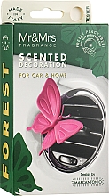 Kup Odświeżacz do samochodu o smaku ogórka " Różowy Motyl " - Mr&Mrs Forest Butterfly Cucumber