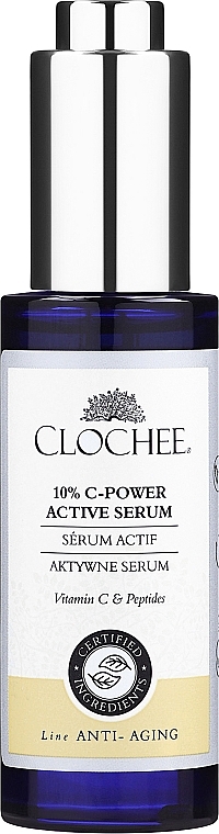 Aktywne serum do twarzy - Clochee Organic 10% C-Power Active Serum — Zdjęcie N1
