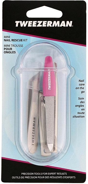 Zestaw do manicure, 4 sztuki - Tweezerman Mini Nail Rescue Kit 4 Pieces — Zdjęcie N1