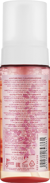 Nawilżający mus oczyszczający do twarzy - Lumene Moisturizing Cleansing Mousse — Zdjęcie N2