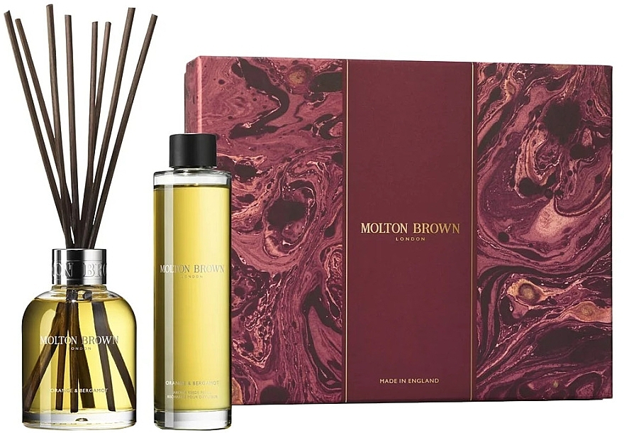 Molton Brown Orange & Bergamot Home Fragrance Gift Set - Zestaw (diffuser/150ml + diffuser/refill/150ml) — Zdjęcie N1