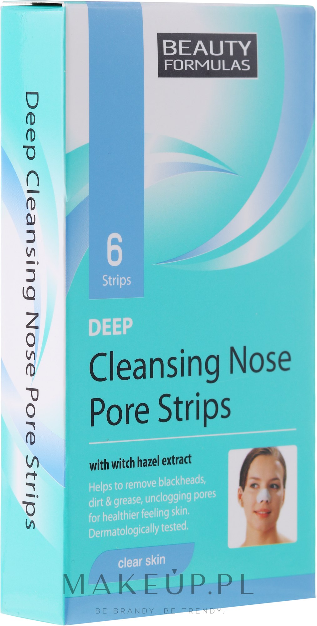 Beauty Formulas Deep Cleansing Nose Pore Strips Głęboko oczyszczające