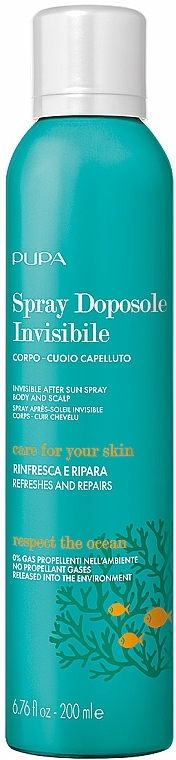 Kojący spray po opalaniu - Pupa Invisible After Sun Spray — Zdjęcie N1