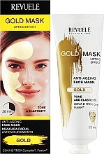 Aktywna złota maseczka przeciwstarzeniowa do twarzy - Revuele Anti-Age Gold Lifting Effect Mask — Zdjęcie N2