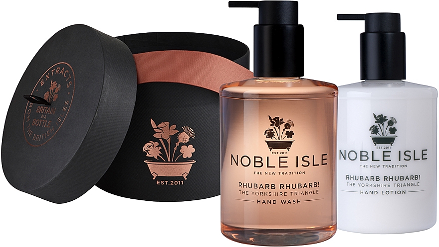 Noble Isle Rhubarb Rhubarb - Zestaw (h/wash 250 ml + h/lot 250 ml) — Zdjęcie N1