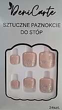 Tipsy do stóp, 24 sztuki - Deni Carte Nails 7295 — Zdjęcie N1