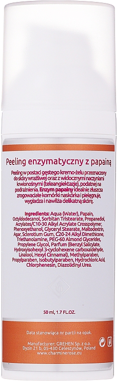 Peeling enzymatyczny do twarzy z papainą - Charmine Rose Papaina Peeling — Zdjęcie N2