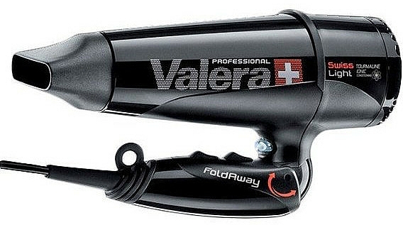 Podróżna suszarka do włosów - Valera Swiss Light 5400 Fold-Away Ionic Black — Zdjęcie N1