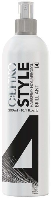 Supermocny lakier do włosów w sprayu z pantenolem i filtrem UV - C:EHKO Style Hairspray Nonaerosol Brilliant (4) — Zdjęcie N1