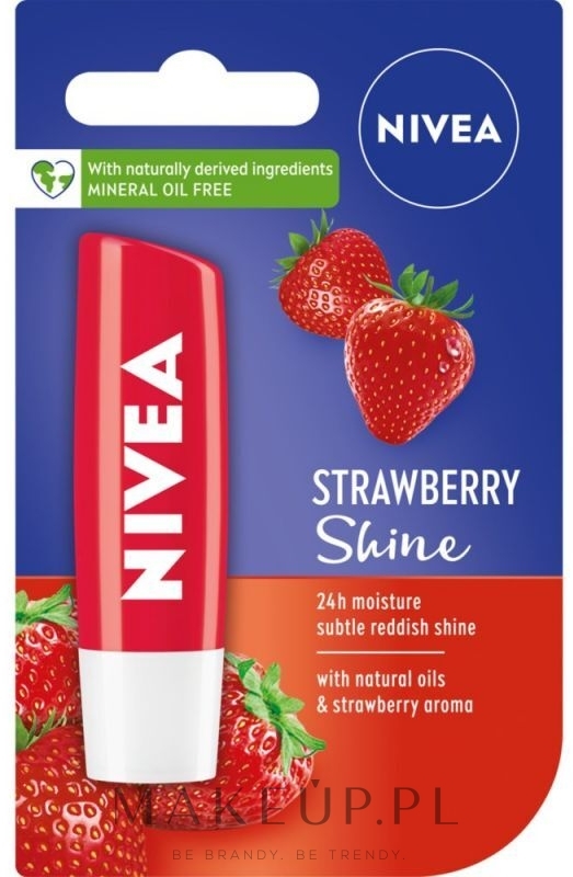 Balsam do ust Truskawka - NIVEA Strawberry Shine — Zdjęcie 5.5 ml