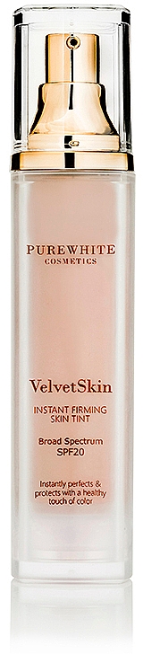 Wielozadaniowy podkład do twarzy SPF 20 - Pure White Cosmetics VelvetSkin Instant Firming Skin Tint  — Zdjęcie N1