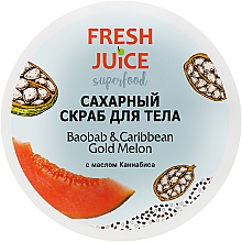 Cukrowy peeling do ciała Baobab i karaibski złoty melon - Fresh Juice Superfood Baobab & Caribbean Gold Melon — Zdjęcie N1