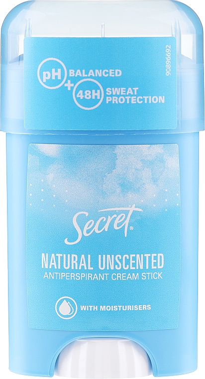Kremowy antyperspirant w sztyfcie Naturalny - Secret Antiperspirant Cream Stick Natural