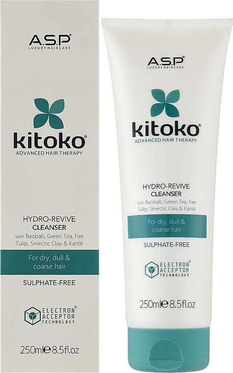 Nawilżający szampon do włosów - Affinage Salon Professional Kitoko Hydro Revive Cleanser — Zdjęcie N2