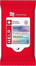 Chusteczki do higieny intymnej Kojenie i ochrona, 20 szt - AA Intimate Help Soothing & Protection Wipes — Zdjęcie N1