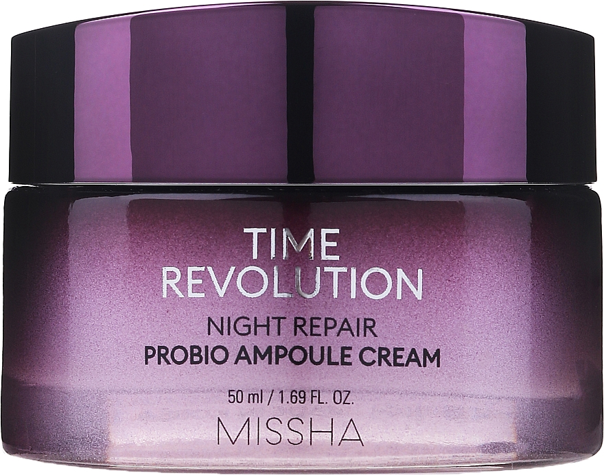 Odmładzający ampułkowy krem na noc - Missha Time Revolution Night Repair Probio Ampoule Cream — Zdjęcie N3