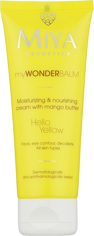 Nawilżająco-odżywczy krem do twarzy z masłem mango - Miya Cosmetics My Wonder Balm Hello Yellow Face Cream — Zdjęcie N4