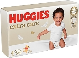 Pieluchy Extra Care rozmiar 4, 8-16 kg, 60 szt., Mega - Huggies — Zdjęcie N2