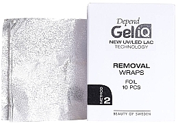 Folia do usuwania lakieru hybrydowego - Beter Depend Gel iQ Removal Wraps Folie Method 2 — Zdjęcie N1
